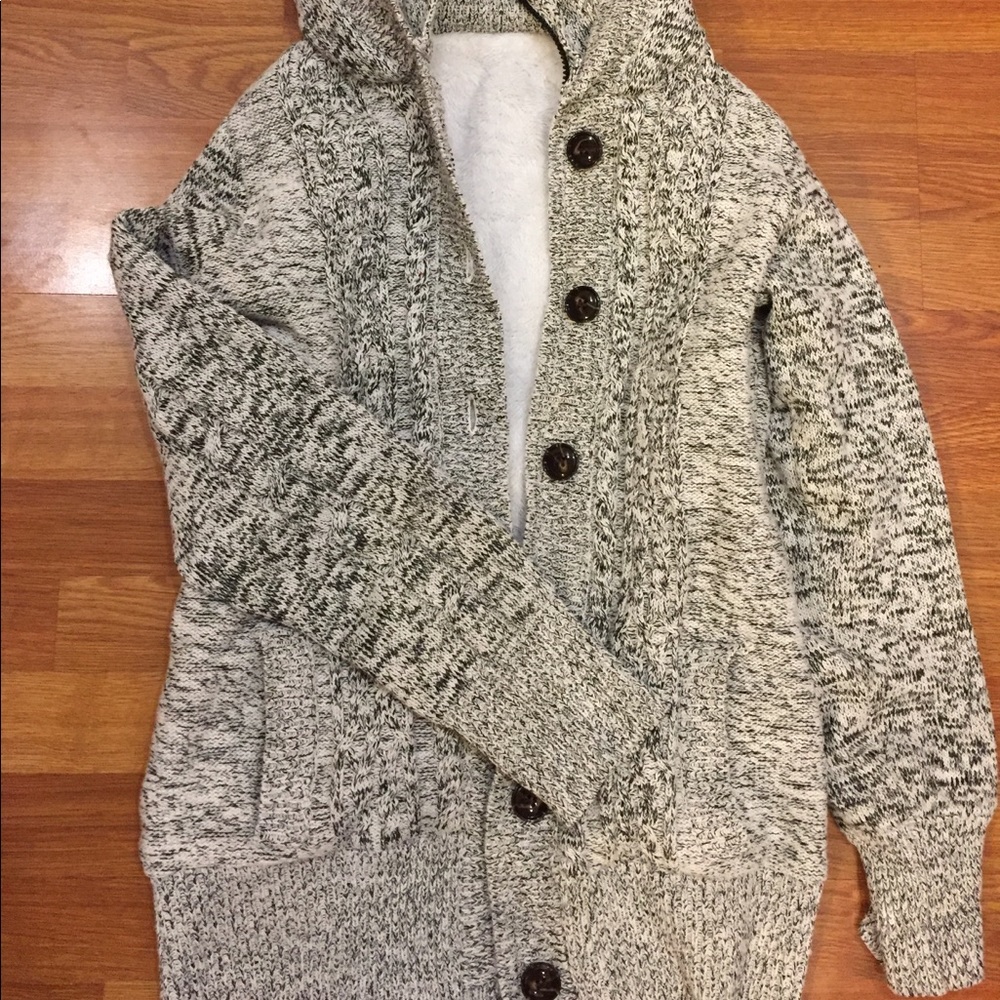 Cozy fleece-lined sweater